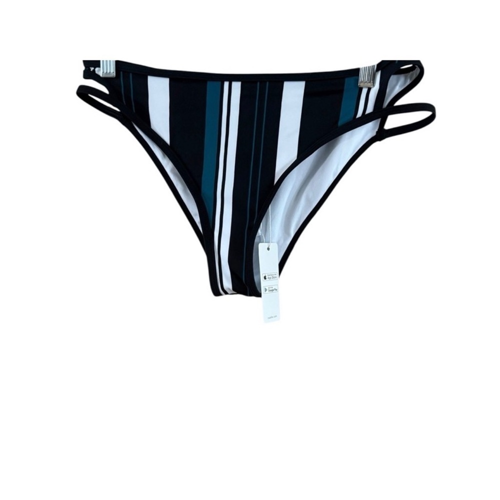 Cupshe Black and White Striped Bikini Bottom - Picture 3 of 10